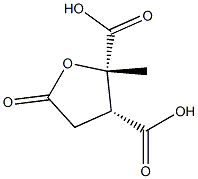 threo-Pentaric acid, 3-carboxy-2,3-dideoxy-4-C-Methyl-,1,4-lactone Struktur