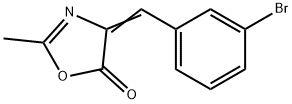 5(4H)-Oxazolone, 4-[(3-broMophenyl)Methylene]-2-Methyl- Struktur