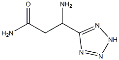 2H-Tetrazole-5-propanamide,  -bta--amino- Struktur