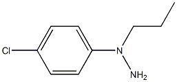 1-(1-(4-chlorophenyl)propyl)hydrazine Struktur