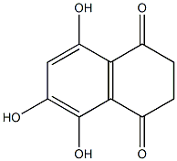 1,4-Naphthoquinone,2,3-dihydro-5,6,8-trihydroxy-(7CI) Struktur