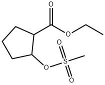 ethyl 2-(Methylsulfonyloxy)cyclopentanecarboxylate Struktur