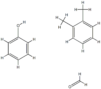 Formaldehyde, polymer with dimethylbenzene and phenol Struktur