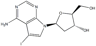 7-Deaza-2'-deoxy-7-iodoadenosine Struktur