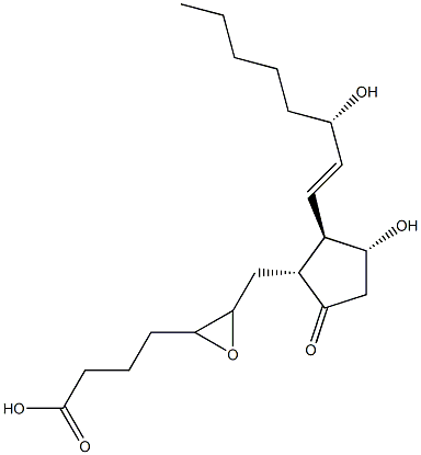 5(6)-epoxyprostaglandin E1 alpha Struktur