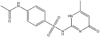 N-4-acetyl-4-hydroxysulfamerazine Struktur