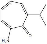 2,4,6-Cycloheptatrien-1-one,2-amino-7-isopropyl-(7CI) Struktur