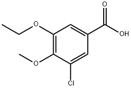 3-chloro-5-ethoxy-4-methoxybenzoic acid Struktur