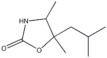 2-Oxazolidinone,5-isobutyl-4,5-dimethyl-(7CI) Struktur