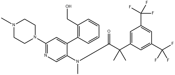 Monohydroxy Netupitant Struktur