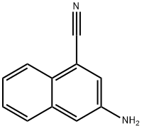 1-Naphthalenecarbonitrile,3-amino-(9CI) Struktur