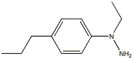 (1-(4-propylphenyl)ethyl)hydrazine Struktur