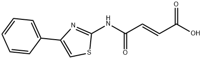 (E)-4-oxo-4-[(4-phenyl-1,3-thiazol-2-yl)amino]-2-butenoic acid Struktur