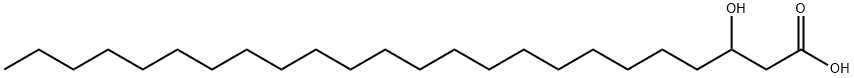 3-Hydroxytetracosanoic acid Struktur