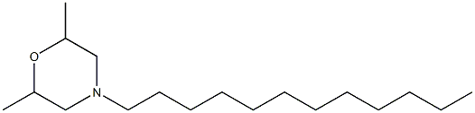 4-Dodecyl-2,5/2,6-dimethyl-morpholin Struktur