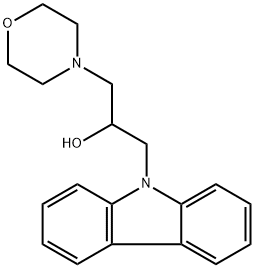 1-(9H-carbazol-9-yl)-3-morpholinopropan-2-ol Struktur