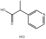 3-Pyridineacetic acid, .alpha.-methyl-, hydrochloride (1:1) Struktur