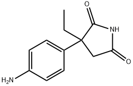 3-(4'-aminophenyl)-3-ethylpyrollidine-2,5-dione Struktur