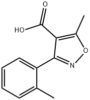 4-Isoxazolecarboxylicacid,5-methyl-3-o-tolyl-(7CI) Struktur