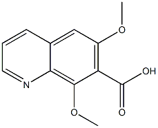 7-Quinolinecarboxylicacid,6,8-dimethoxy-(7CI,9CI) Struktur