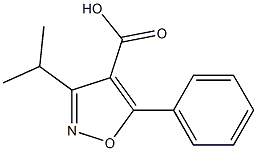 4-Isoxazolecarboxylicacid,3-isopropyl-5-phenyl-(7CI) Struktur