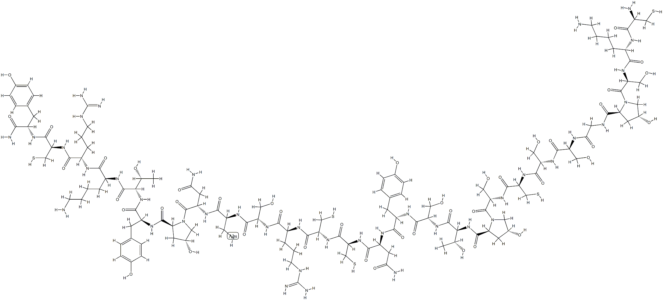 omega-Conotoxin GVIA Struktur