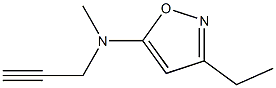 5-Isoxazolamine,3-ethyl-N-methyl-N-2-propynyl-(9CI) Struktur