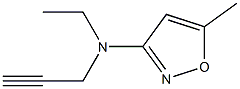 3-Isoxazolamine,N-ethyl-5-methyl-N-2-propynyl-(9CI) Struktur