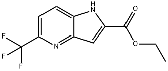 ethyl 5-(trifluoromethyl)-1H-pyrrolo[3,2-b]pyridine-2-carboxylate Struktur