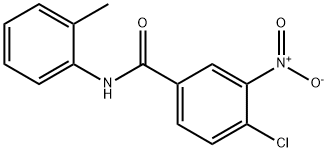 4-chloro-N-(2-methylphenyl)-3-nitrobenzamide Struktur