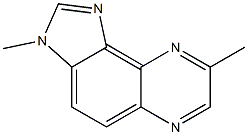 3H-Imidazo[4,5-f]quinoxaline,3,8-dimethyl-(9CI) Struktur