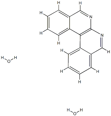 Dibenzo[c,f][1,8]naphthyridine,  hydrate  (1:2) Struktur