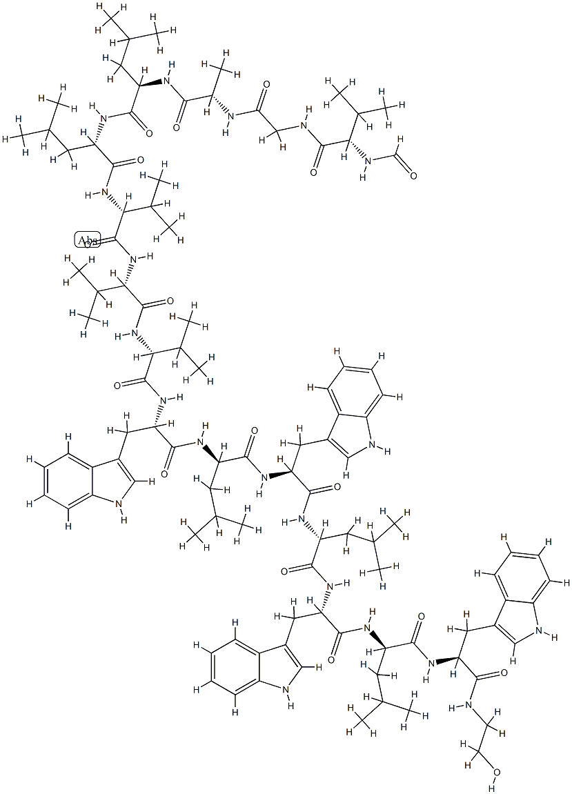 gramicidin A, Leu(5)- Struktur