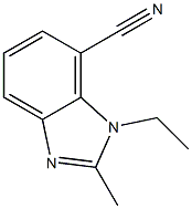 7-Benzimidazolecarbonitrile,1-ethyl-2-methyl-(7CI) Struktur