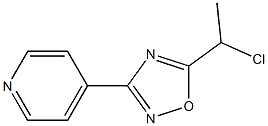 5-(1-chloroethyl)-3-(pyridin-4-yl)-1,2,4-oxadiazole Struktur