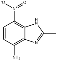 Benzimidazole, 4(or 7)-amino-2-methyl-7(or 4)-nitro- (7CI) Struktur