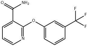 2-[3-(trifluoromethyl)phenoxy]nicotinamide Struktur