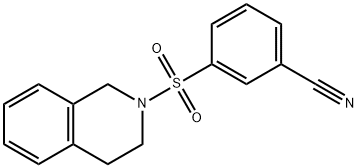 3-(3,4-dihydroisoquinolin-2(1H)-ylsulfonyl)benzonitrile Struktur