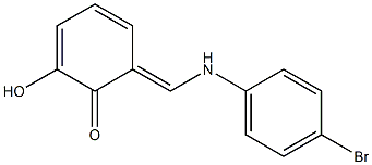 3-{[(4-bromophenyl)imino]methyl}-1,2-benzenediol Struktur