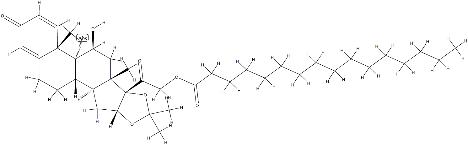 triamcinolone acetonide 21-palmitate Struktur