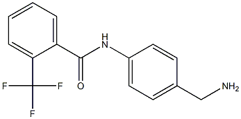 N-[4-(aminomethyl)phenyl]-2-(trifluoromethyl)benzamide Struktur