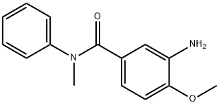 3-amino-4-methoxy-N-methyl-N-phenylbenzamide Struktur