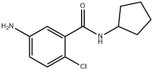 5-amino-2-chloro-N-cyclopentylbenzamide Struktur