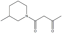 1-(3-methylpiperidin-1-yl)butane-1,3-dione Struktur