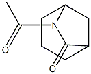 6-Azabicyclo[3.2.1]octan-7-one, 6-acetyl- (6CI,7CI) Struktur