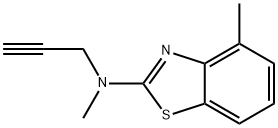 2-Benzothiazolamine,N,4-dimethyl-N-2-propynyl-(9CI) Struktur