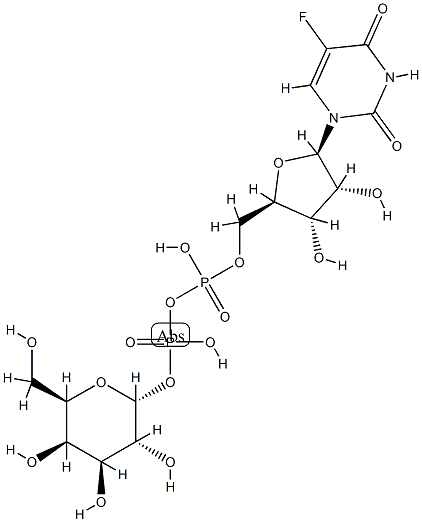 5-fluorouridine 5'-diphosphate galactose Struktur