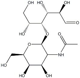 N-acetylgalactosaminyl-(1-4)-glucose Struktur