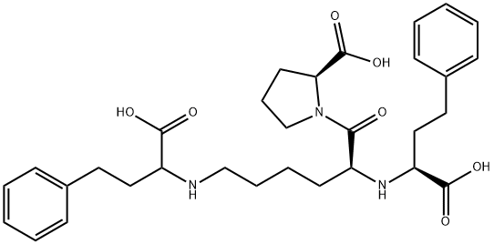 N-(1-Carboxy-3-phenylpropyl)-S-lisinopril (Mixture of diastereomers) Struktur