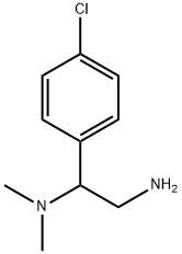 N-[2-amino-1-(4-chlorophenyl)ethyl]-N,N-methylamine Struktur